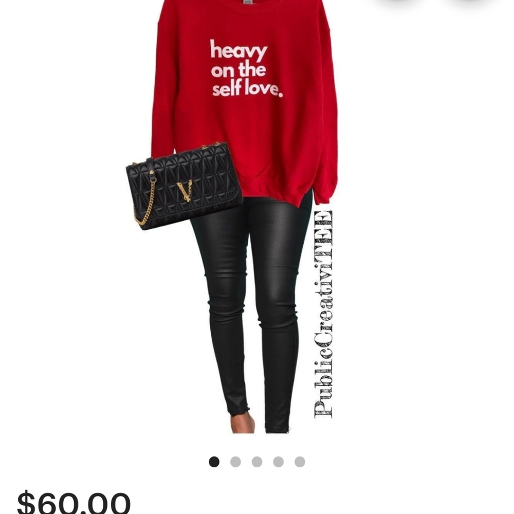 HEAVY ON THE SELF LOVE 2X NWOT